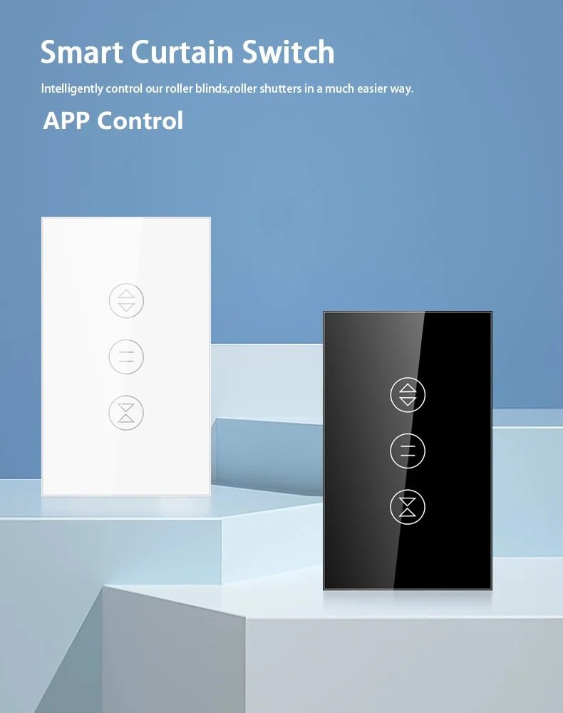 Smart 1 Curtain Switch US Standard ZigBee for Smart Life App Control ...