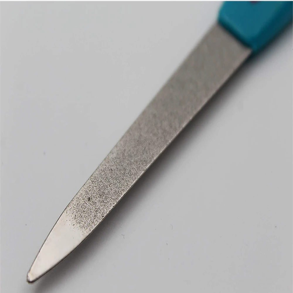 German Stainless Steel Double Side Nail File Diamond Nail File