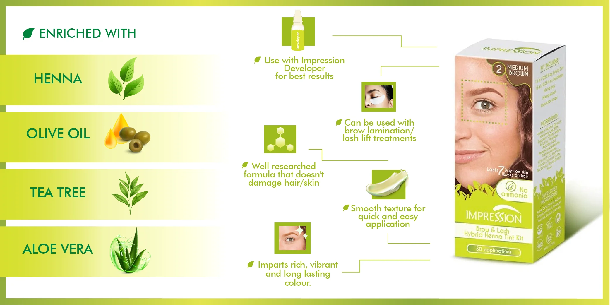 Customized Top Quality Liquid Eyebrow Tint Stain 15ml Hybrid Stain