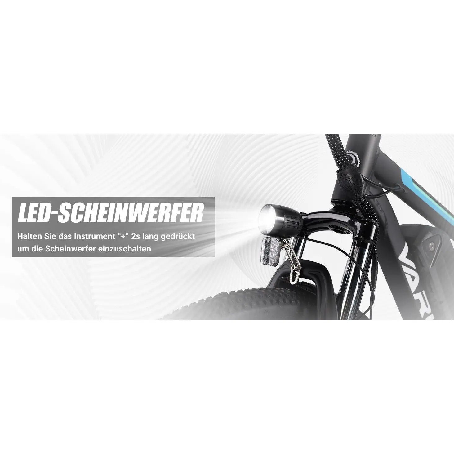 VARUN M26-2 Zoll E-Bike Elektrofahrrad48V 7.8 Ah abnehmbarer Akku E-Mountainbike