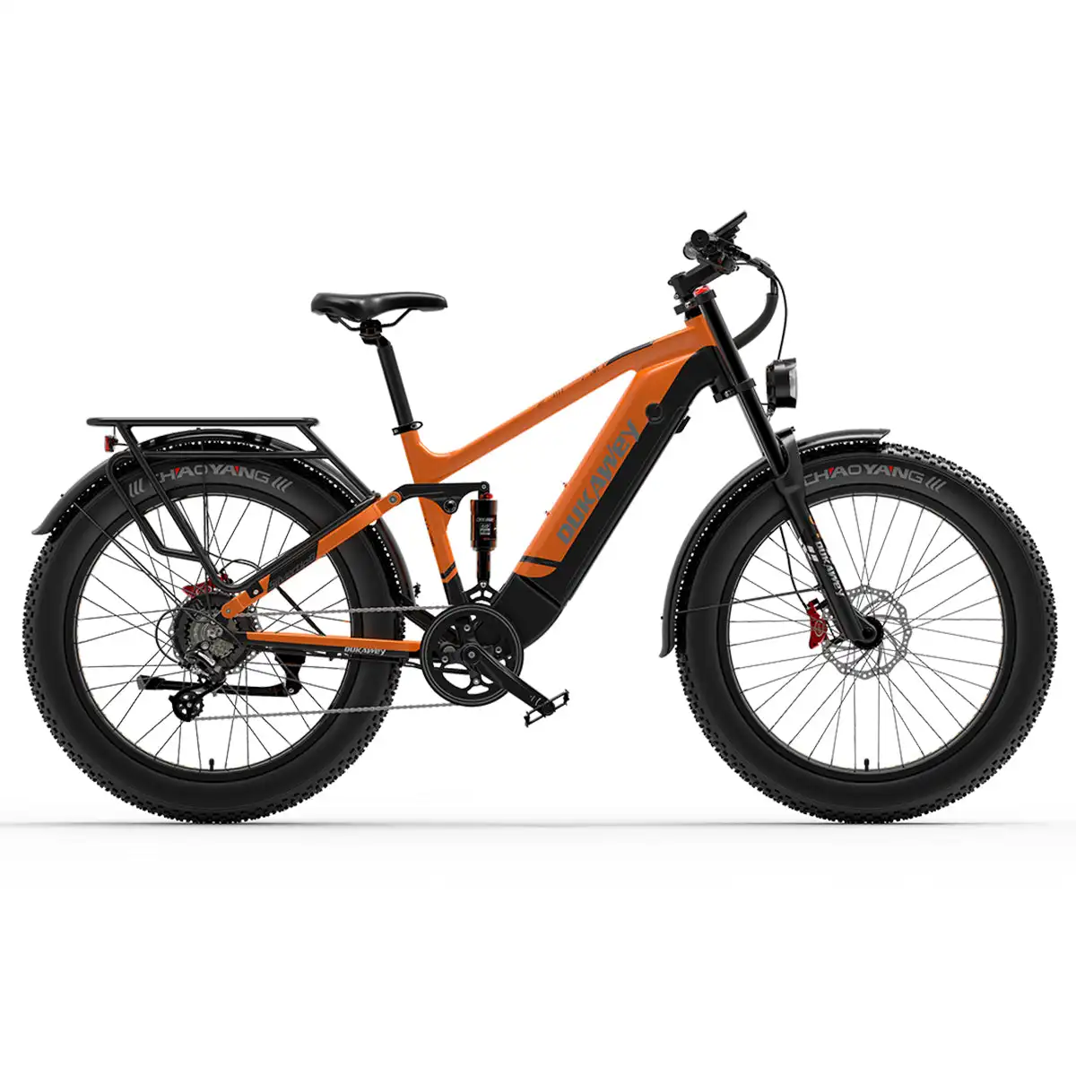 Dukawey Silvertip8 1000W 26\" Electric Mountain Bike Fat Bike with High Power for Off-Road Adventures