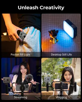 SMALLRIG Vibe P96 Pro Led Video Light, Portable Camera Light for Photography, Cold Shoe Light, CRI95+, 2500-6500K, 5 Effects product image