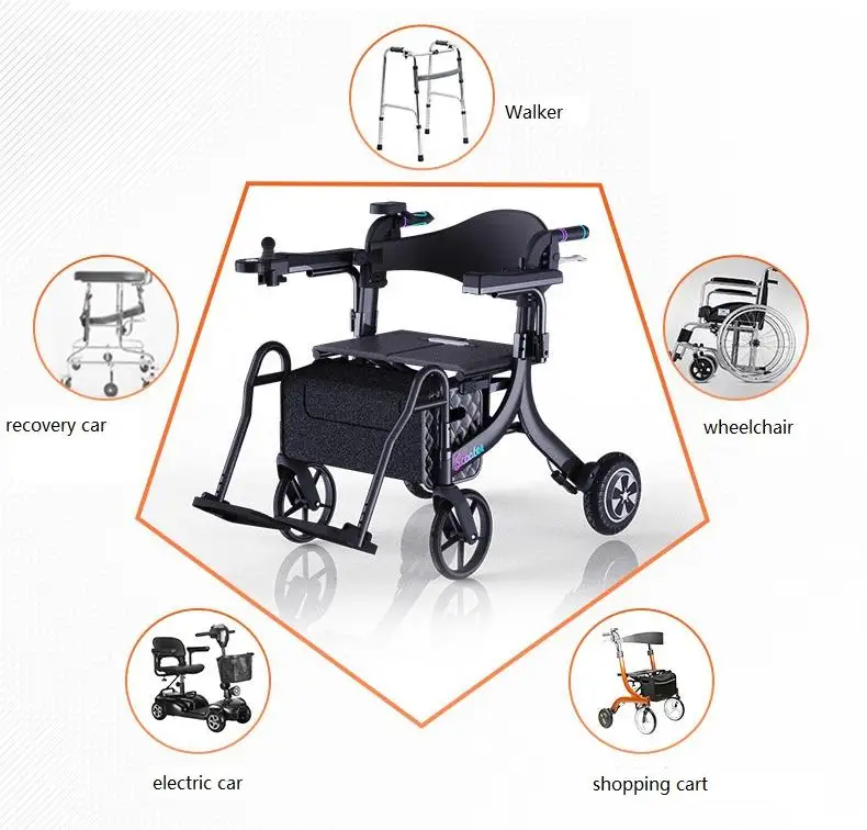 Scooter Shopping Cart For Elderly Electric Rear Control Electric Power ...