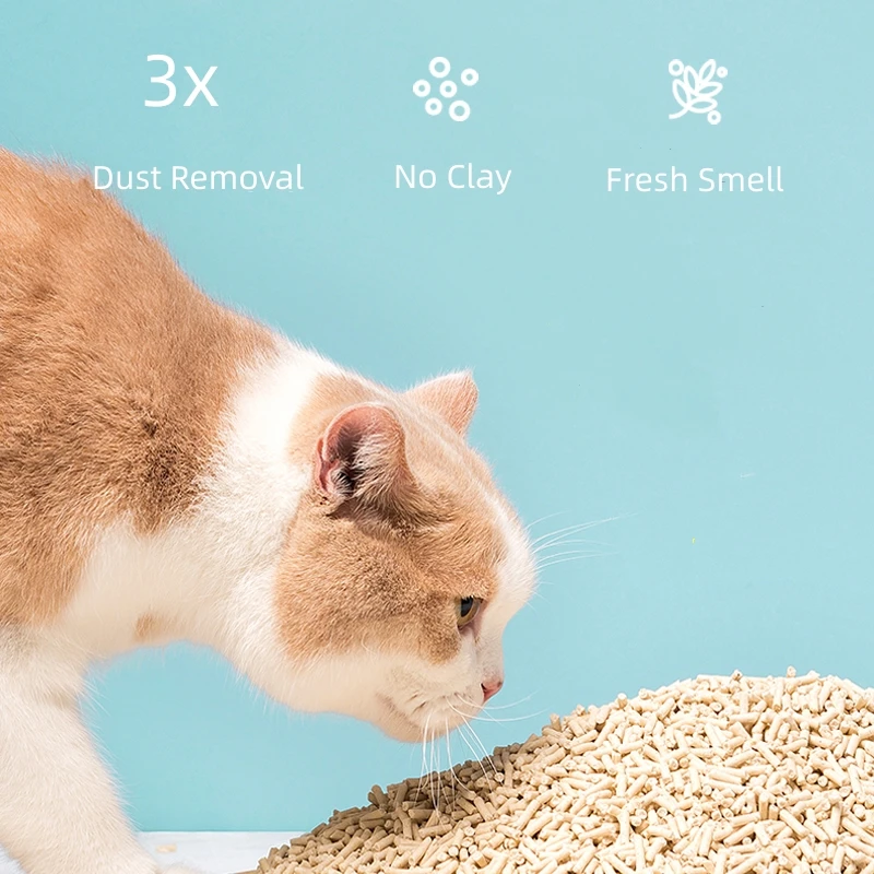 Best Quality Cat Litter Made With Peas And Corn Starch Without Additives Available At Wholesale