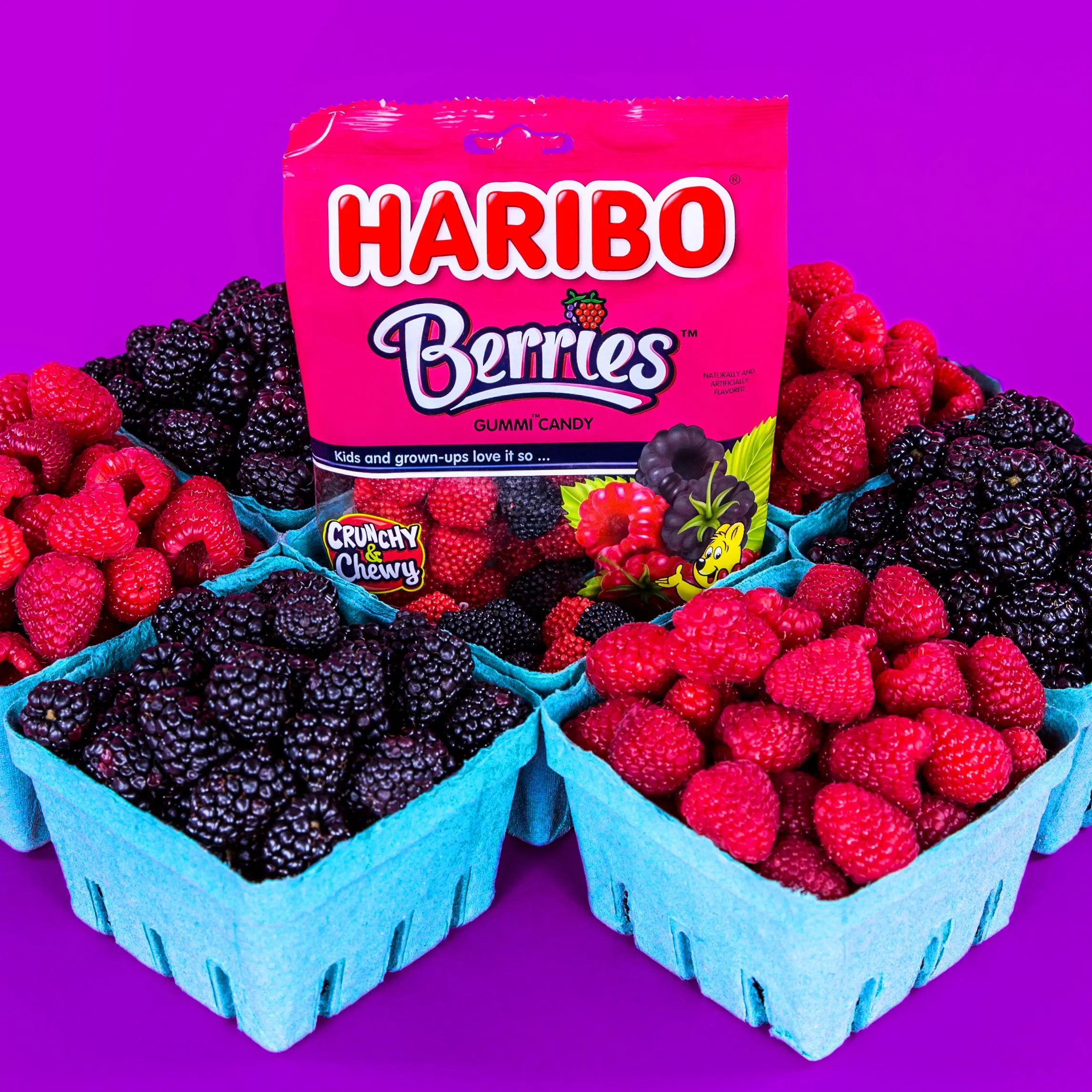 Конфеты Haribo Berry Gummi 80 г x 24 свежий запас и новая дата оптовая продажа из
