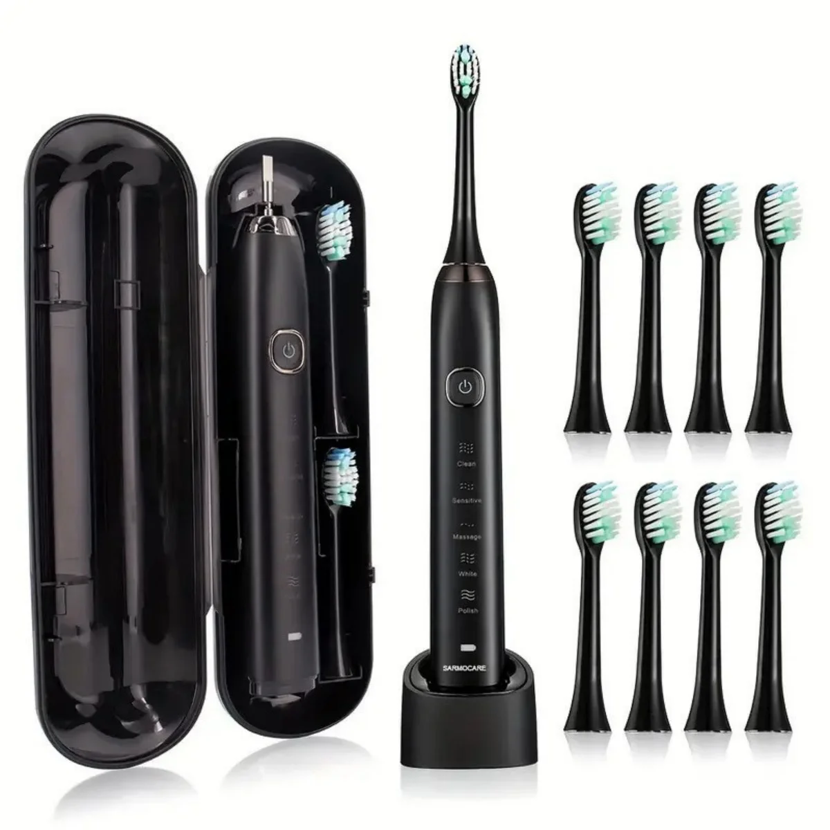 2026 Bestselling 5 Modes Long-Lasting Electric Toothbrush Water Flosser with Soft Bristles & Teeth Whitening for Home Use