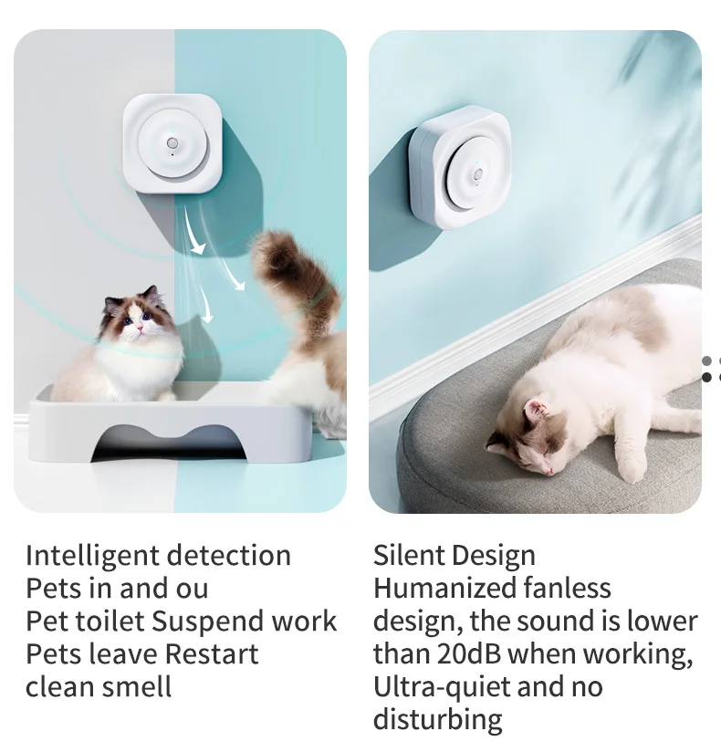 New Design Intelligent Rechargeable Home Room Pet Deodorizer Portable