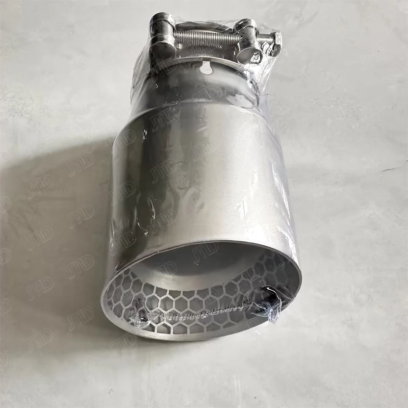 Embout D'Échappement Universel Acier Inoxydable 63-76mm - Design Élégant Miroir, Son Sportif Puissant Pour Voiture
