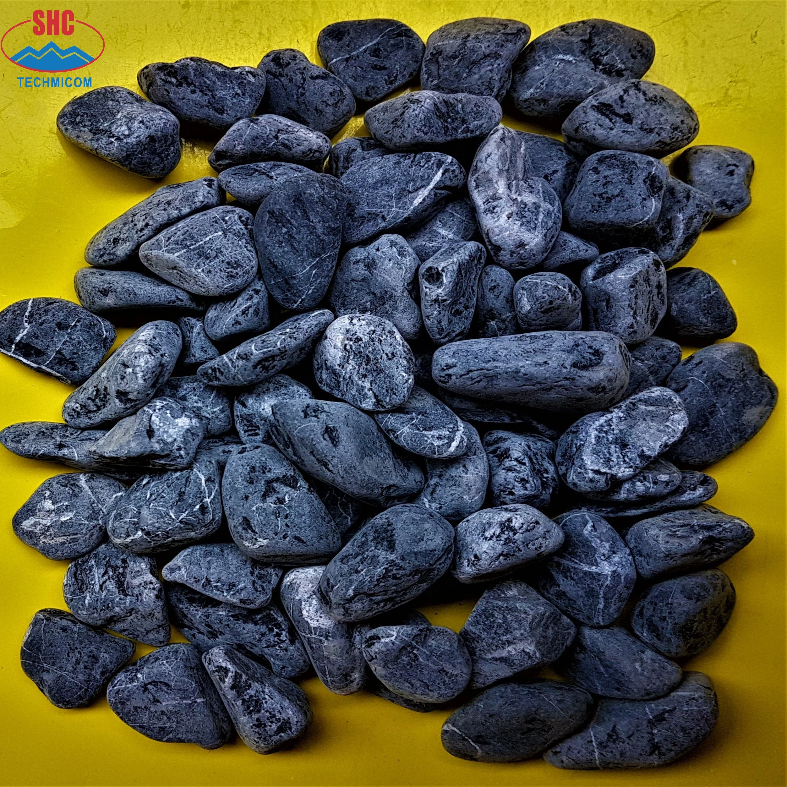 Vietnam Cheap Pebble Stones Multi Colors Black Tumbled Stones For