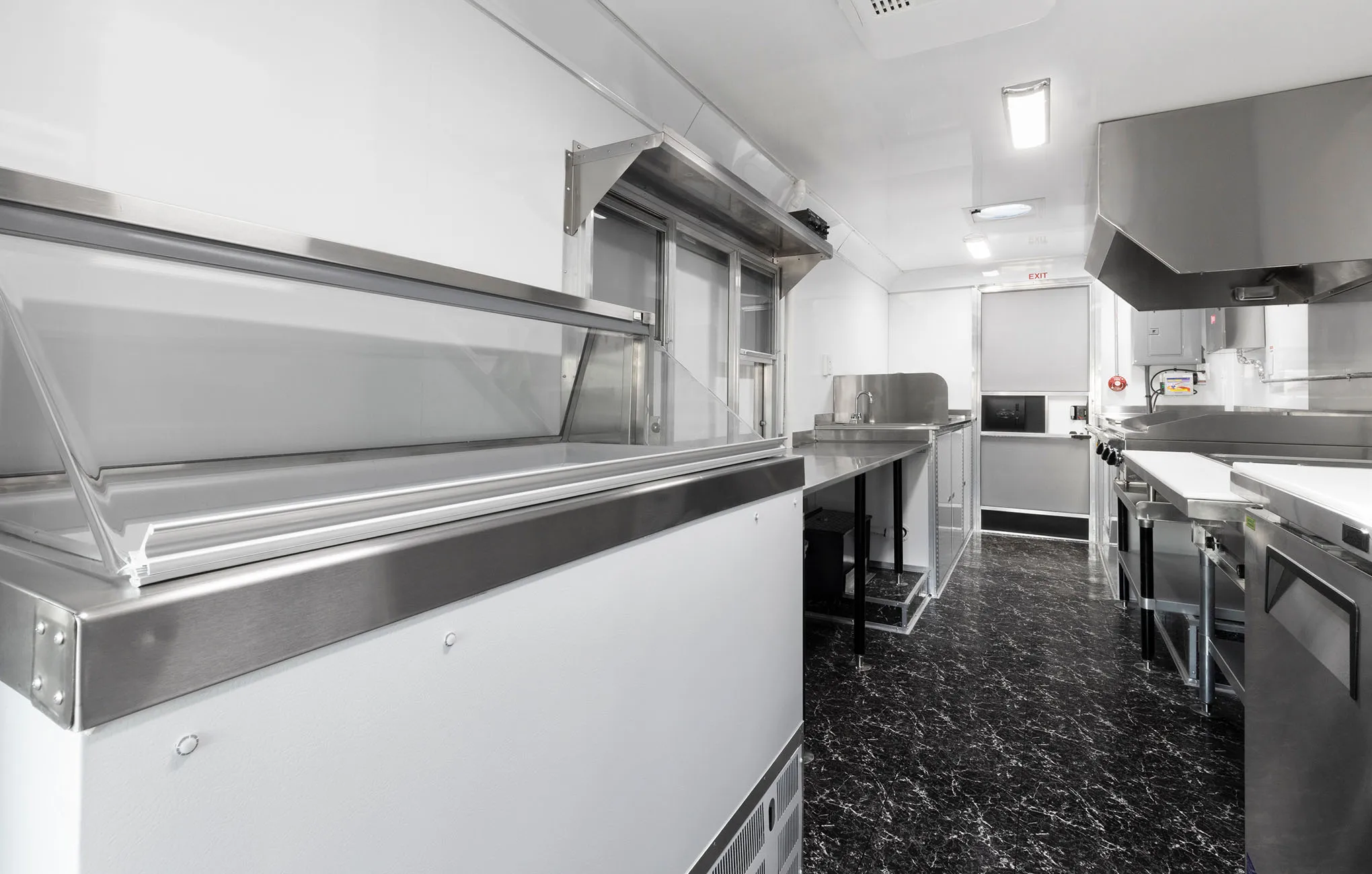 Street Fast Mobile Food Cart Truck Trailer With Kitchen Equipments