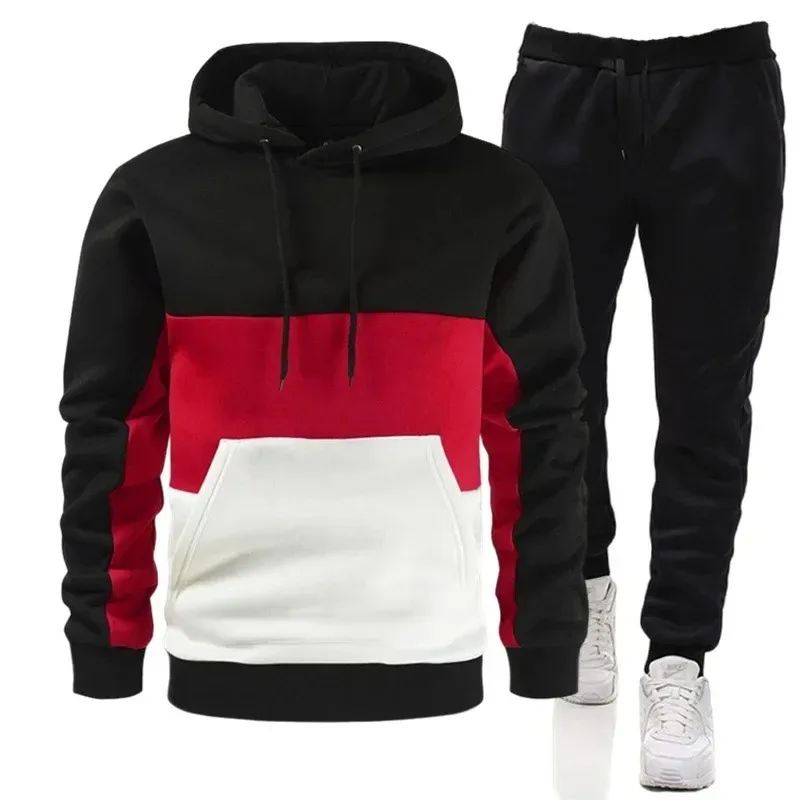 Top Brand 2024 Hooded Sweatshirt +sweatpants 2 Piece Set Luxury Casual ...