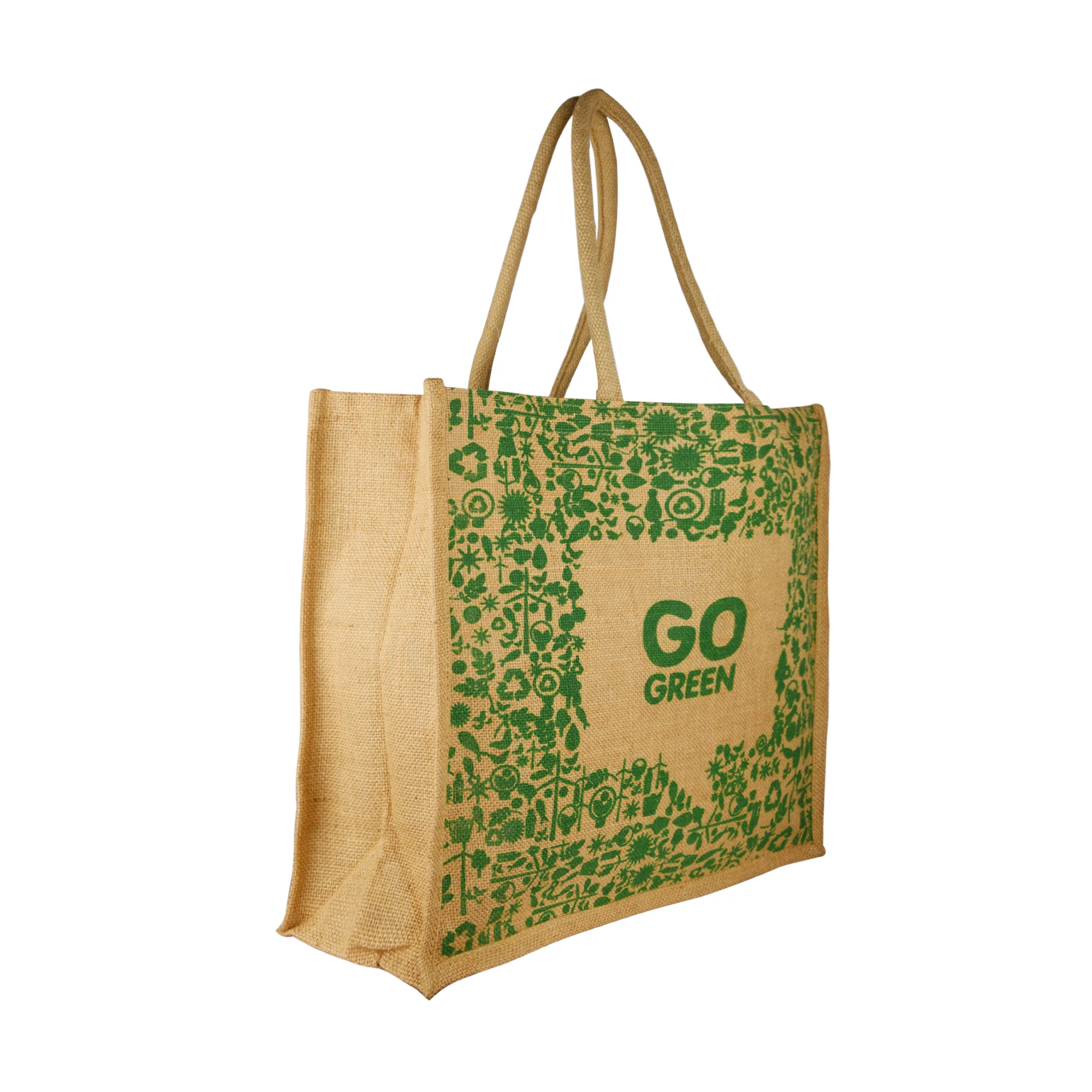 Go Green - Patterned Tote Bag