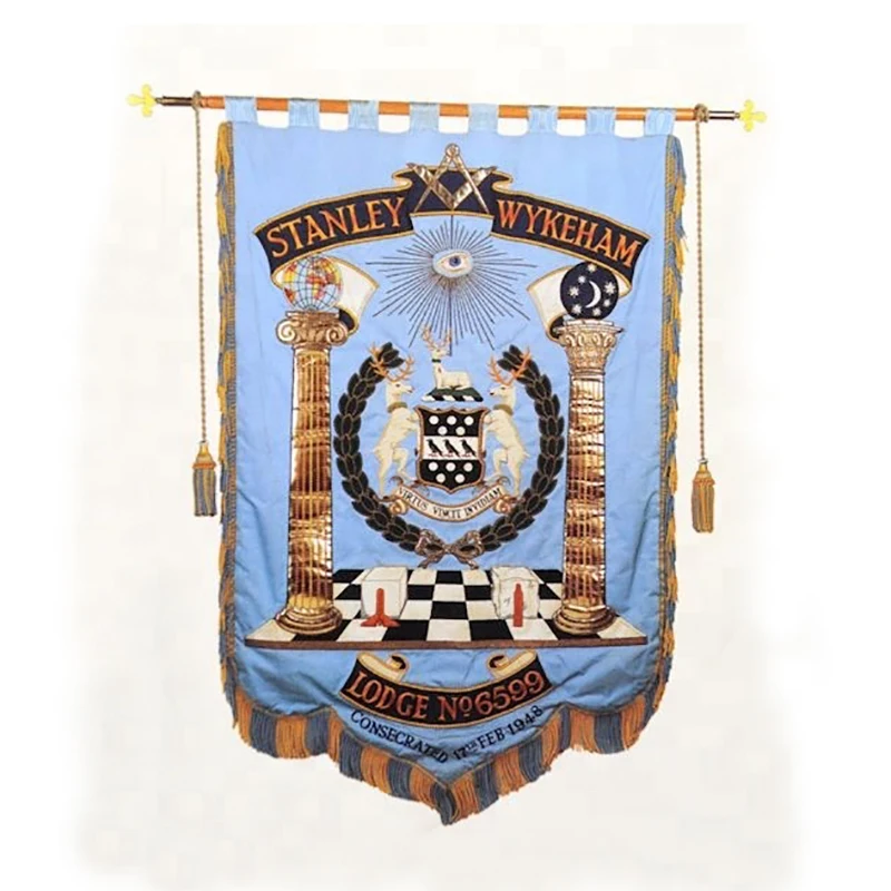 New Freemason Masonic Banners Flags In All Colors High Quality Best 