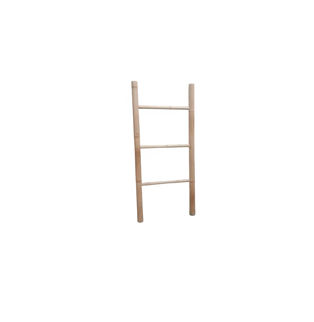 Hochwertige sechs Sprossen Bambus Handtuch Leiter natrliche Bambus Zaun  Rollen fr Garten Home Decor Mesh Bambus Pole Material