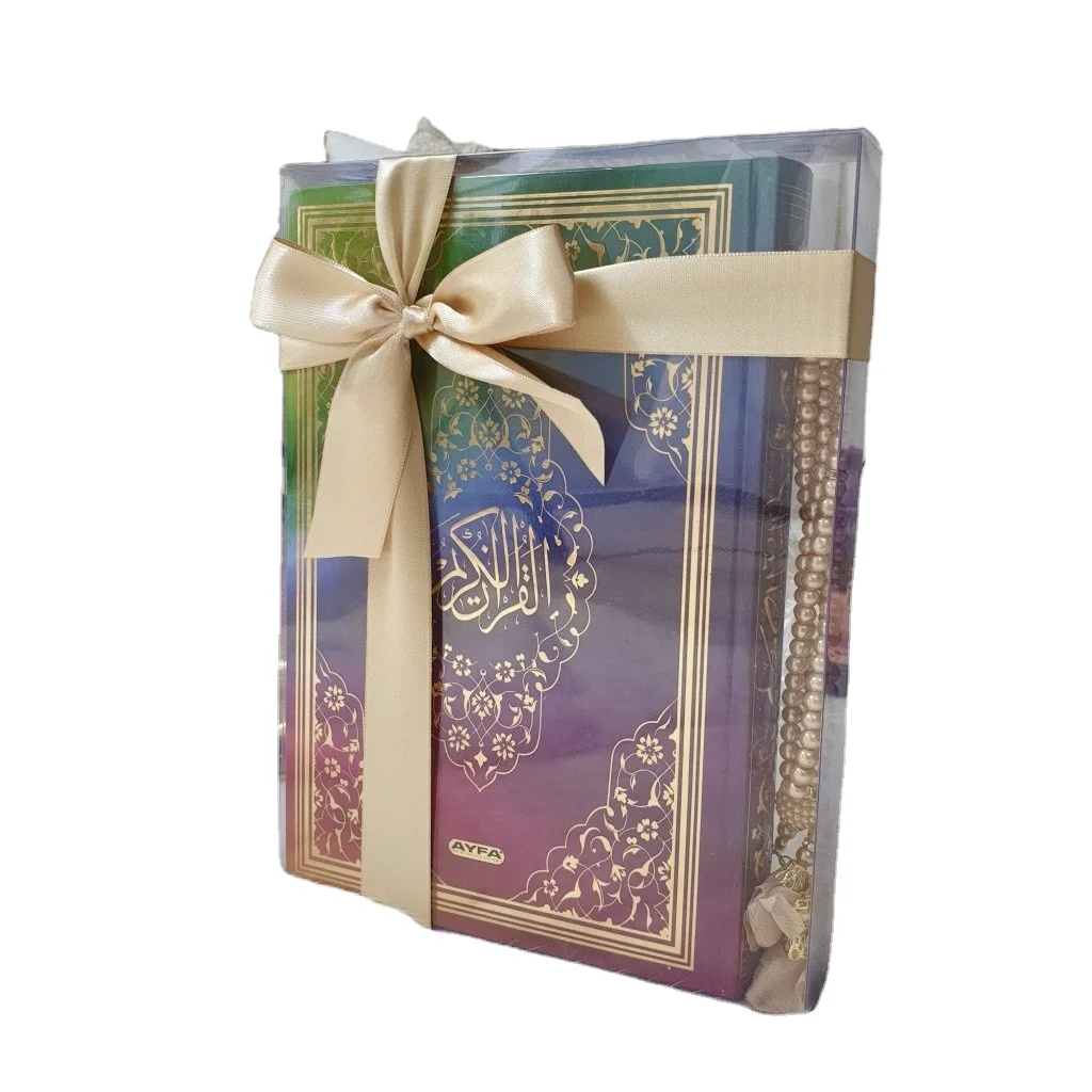 Радужный дизайн Коран всех размеров бумага Shamua со штрих-кодом роскошный чехол проигрыватели Qr-код высокое качество модель Kabaa