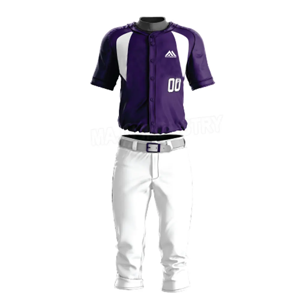 Hot Selling Basketball Uniforms Low Moq Baseball Uniform Sublimation