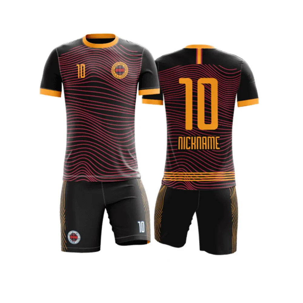 Football Uniform Soccer Wear For Sports Short Sleeve Full Sublimation ...