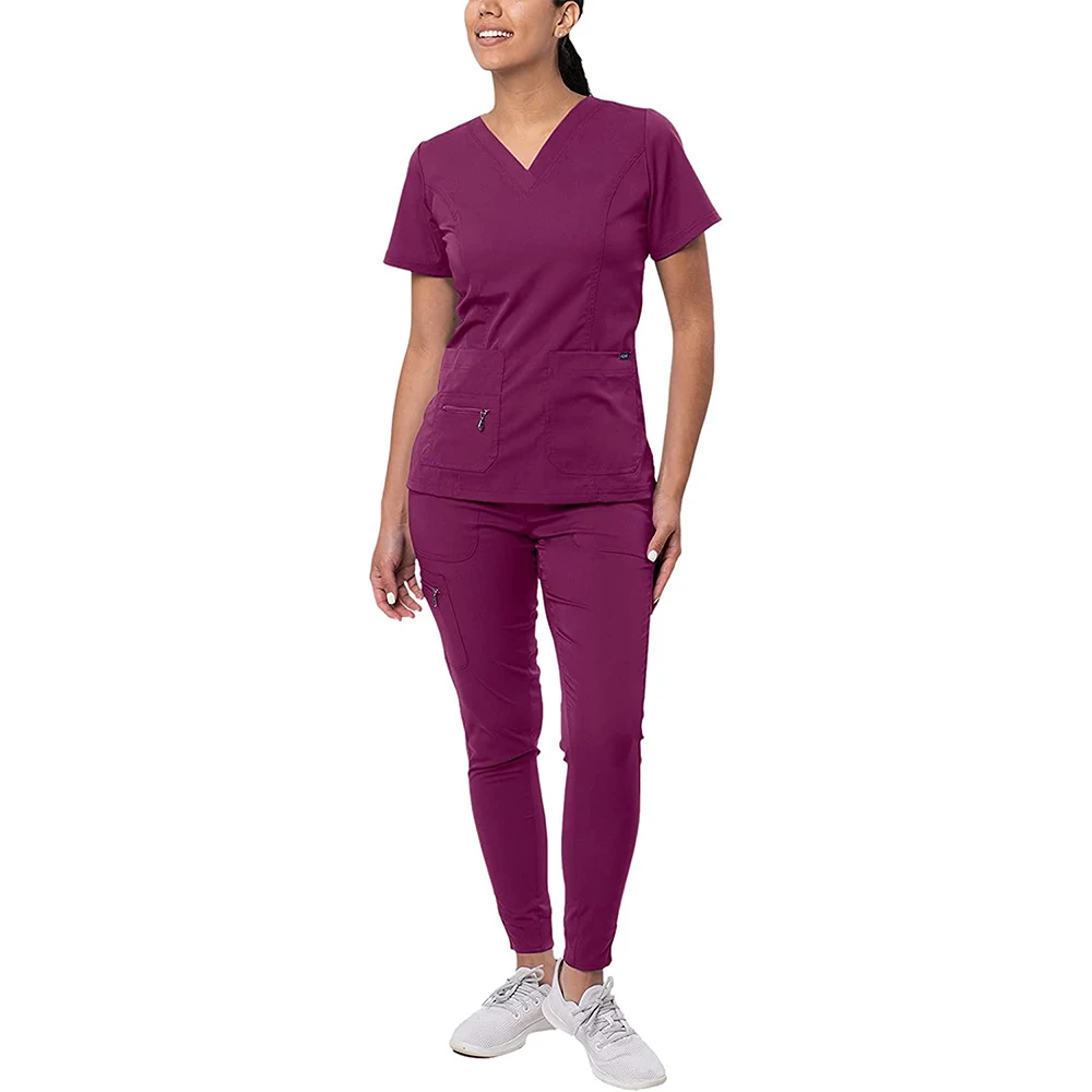 Wholesale Hospital Uniforms Medical Scrubs Nurse Short Sleeve Scrubs