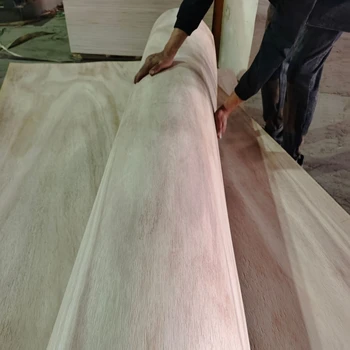 Linyi  Commercial Plywood3mm 5mm 9mm 12mm U-shaped Plate Bending Plywood Flexible Curved Plywood poplar core  bend plywood