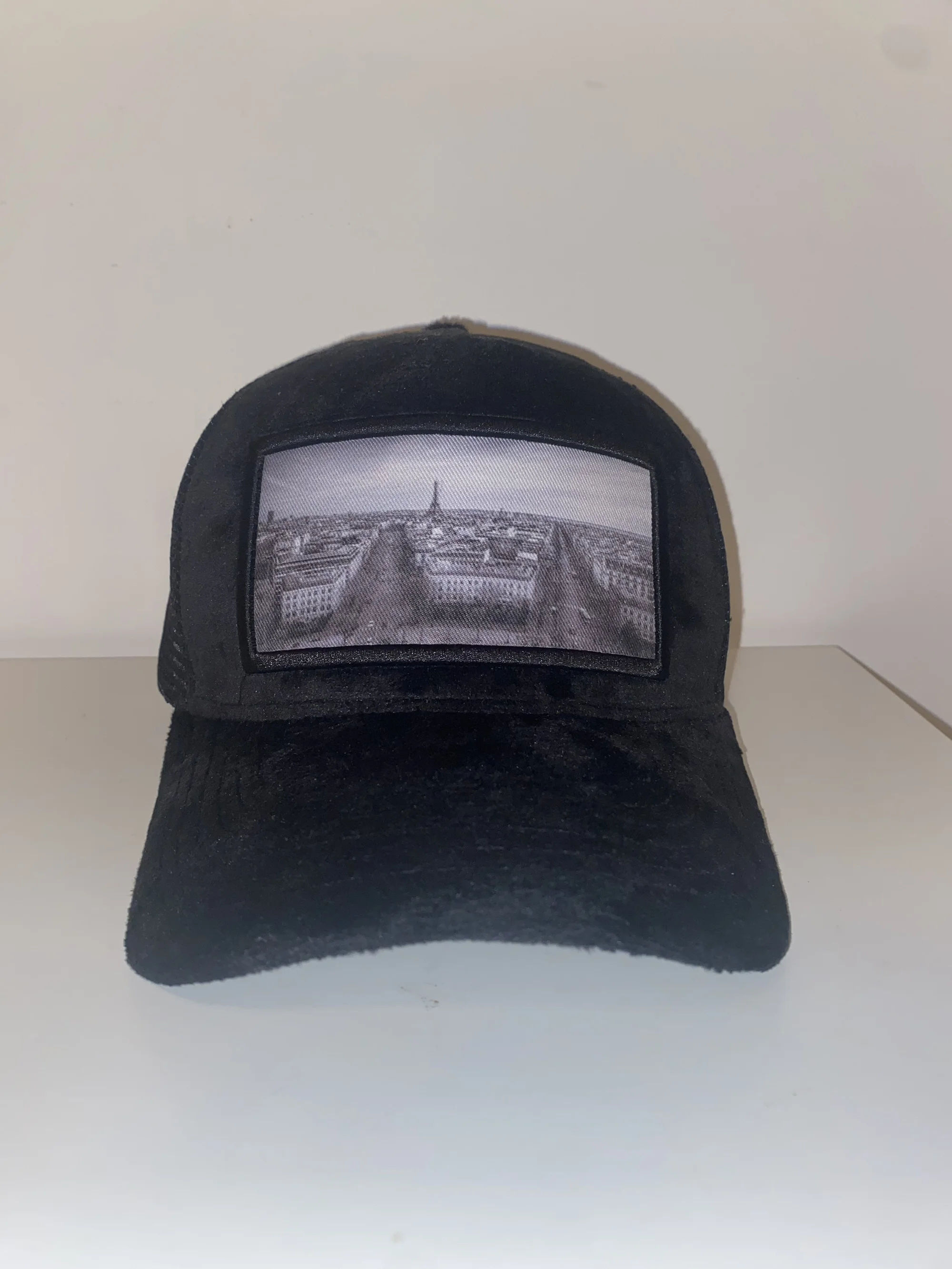 Black Velvet Trucker Hats – Embroidery Plug