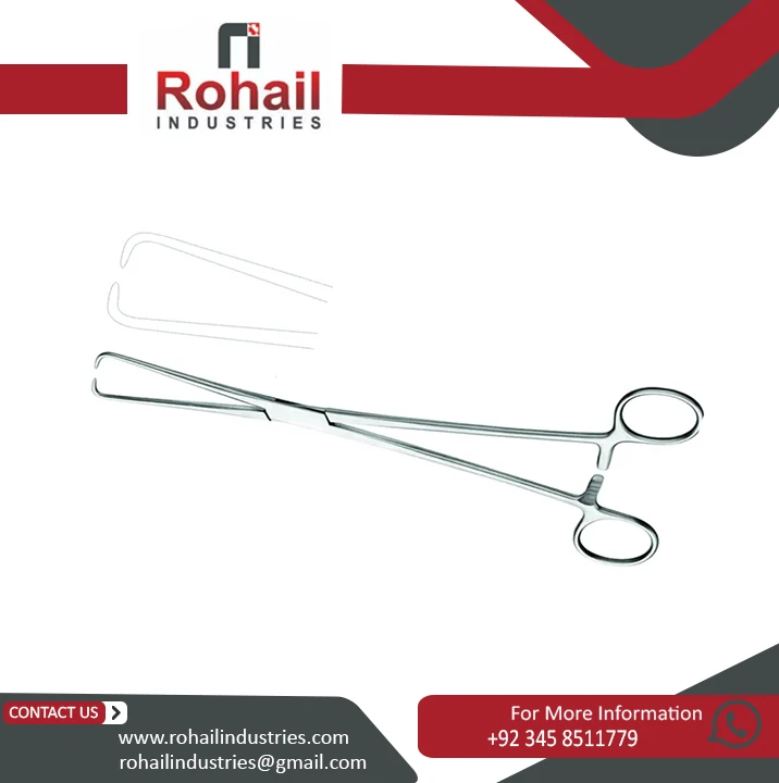 Schroeder Double Tooth Tenaculum Uterine Forceps Duplay Tenaculum