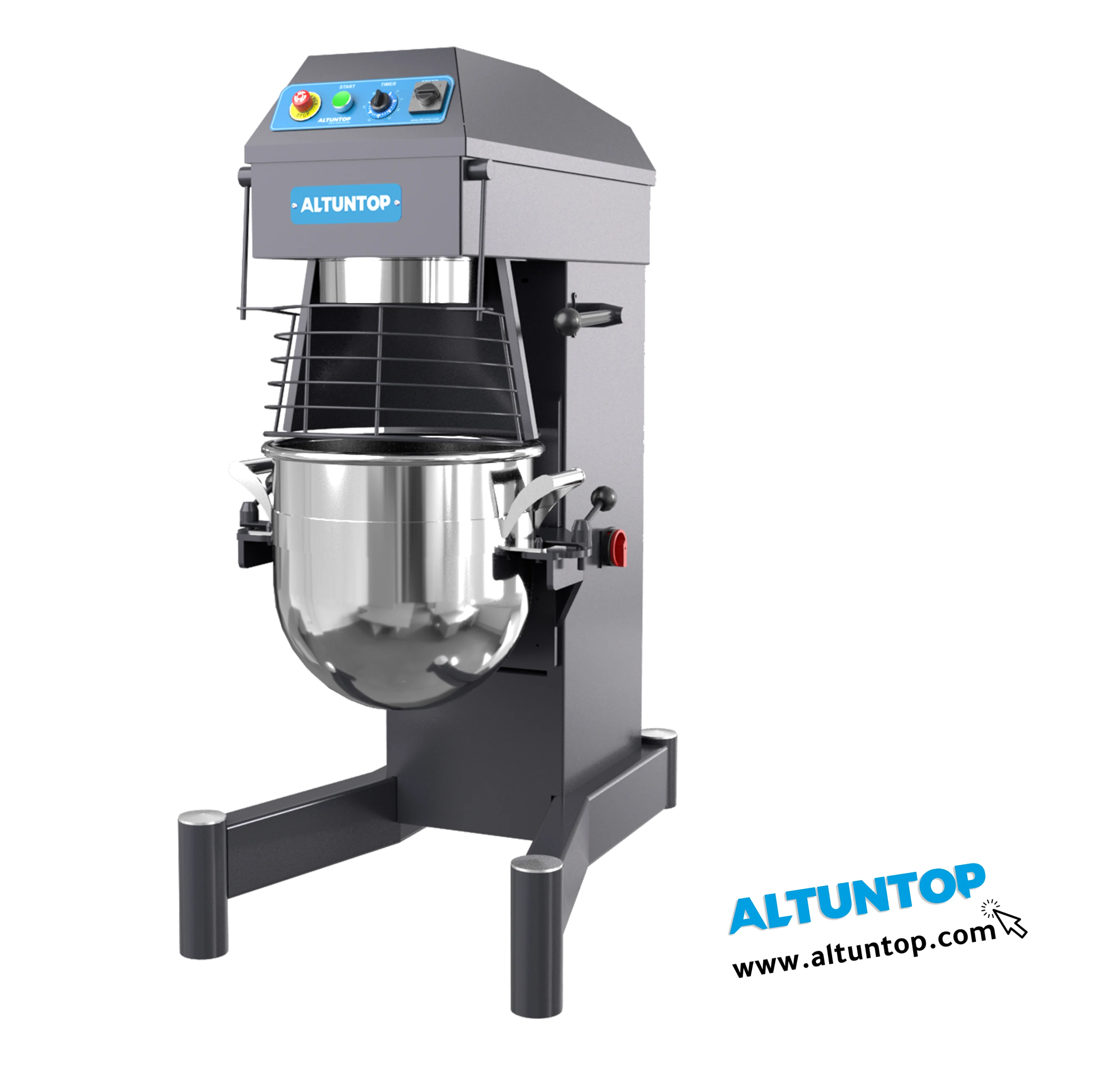 Планетарный тестомеситель из нержавеющей стали, 120 литров