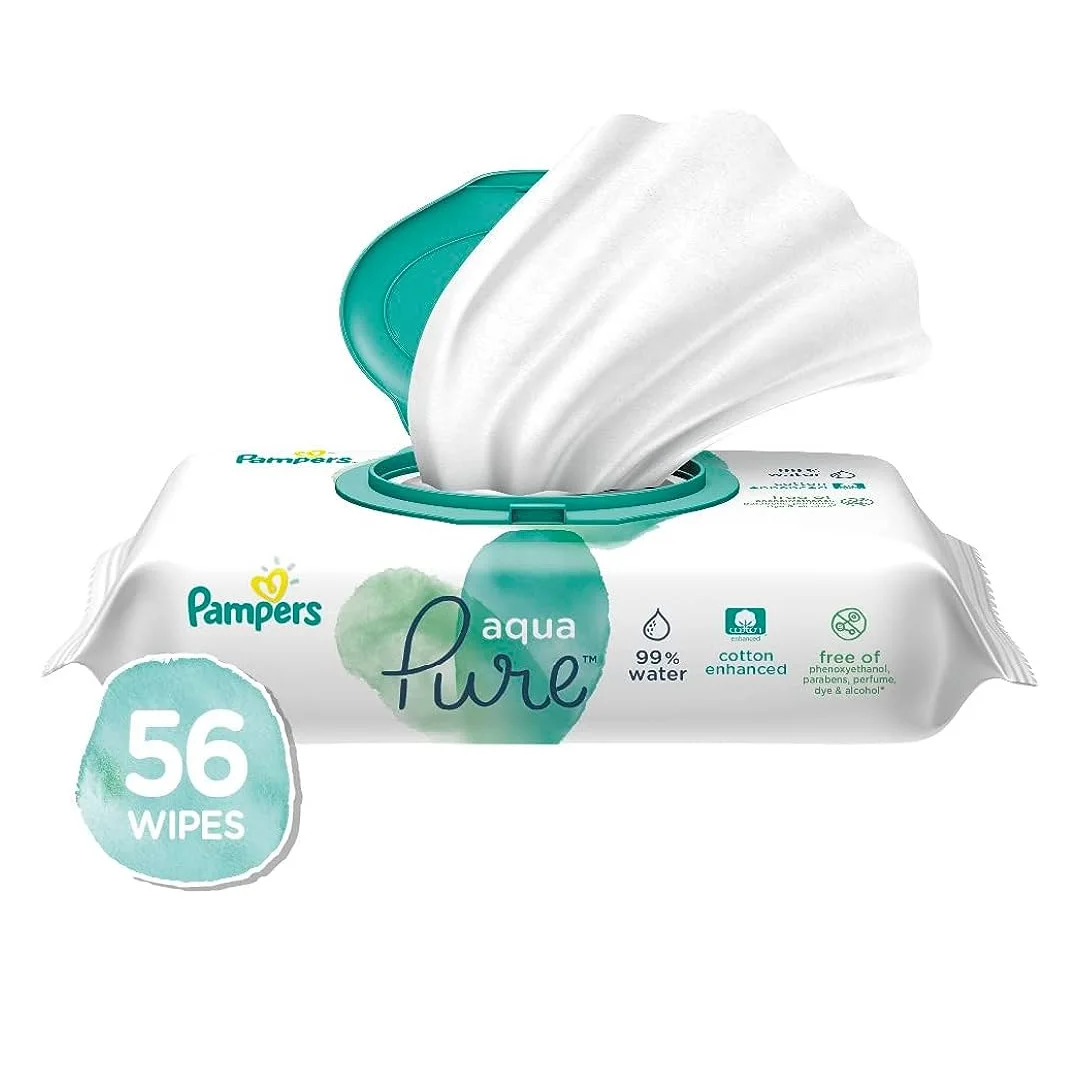 Pampers Aqua Pure Natural Sensitive Baby Wipes Buy Pampers Baby Wipes