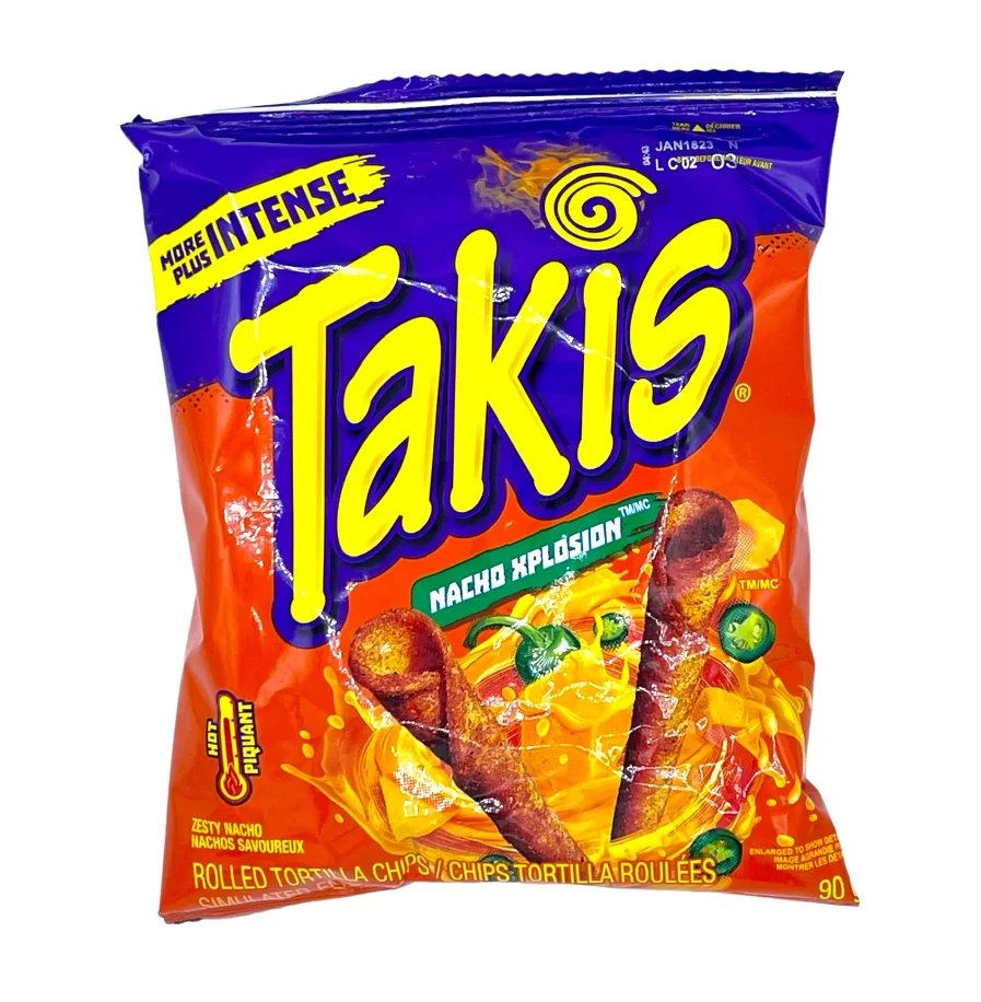 Takis Rolls Intense Nacho Nacho Cheese Flavored Rolled Tortilla Chips 9 9 Oz Buy Takis Chips