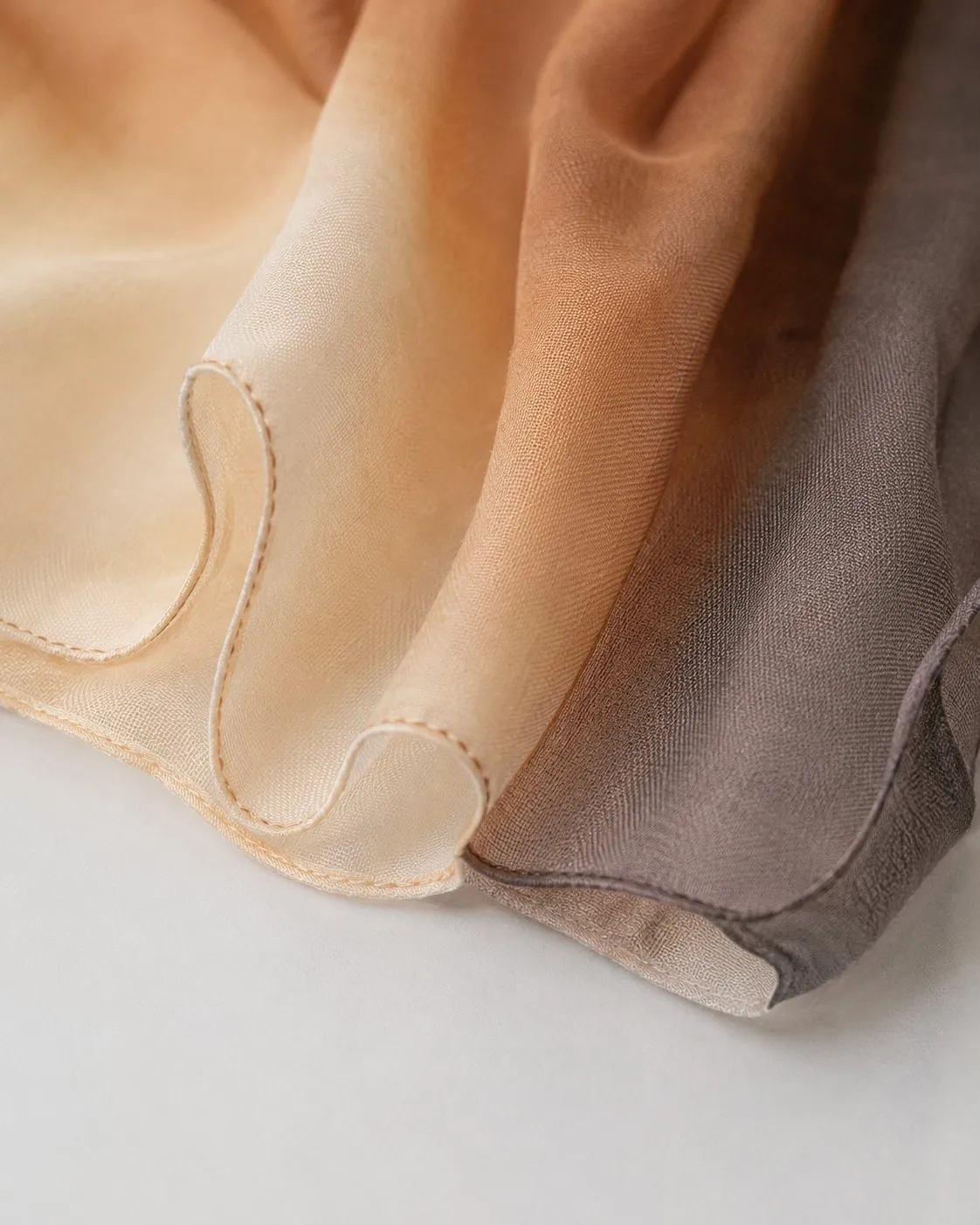 Custom Printed Modal Hijab Sunset Ombré view 5
