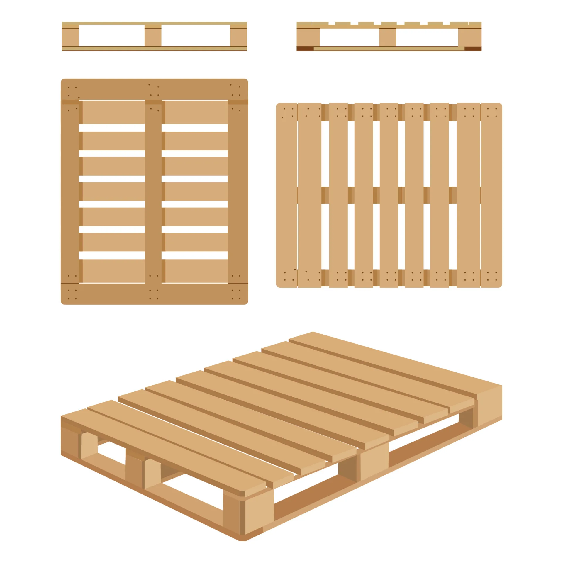 New Epal Pine Wood Pallet Warehouse Wood Card Board 1200*800 Euro