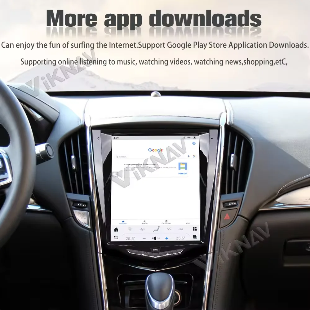 10.4 Inch Android 13 Car Radio For Cadillac ATS CTS SRX Escalade 2013-2018 Carplay Auto Stereo GPS Navigation Multimedia Player