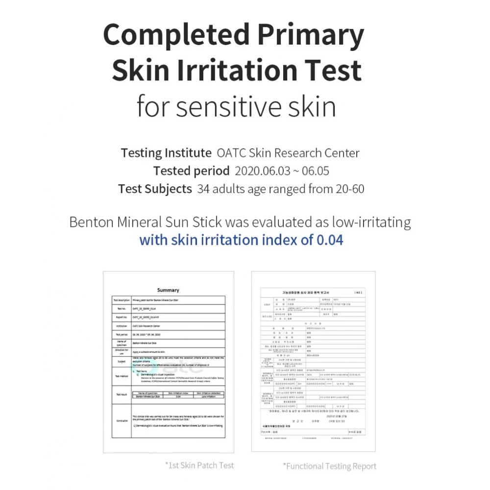 Benton Mineral Sun Stick Spf50+/pa++++ Korean Vegan Sunscreen Stick For ...