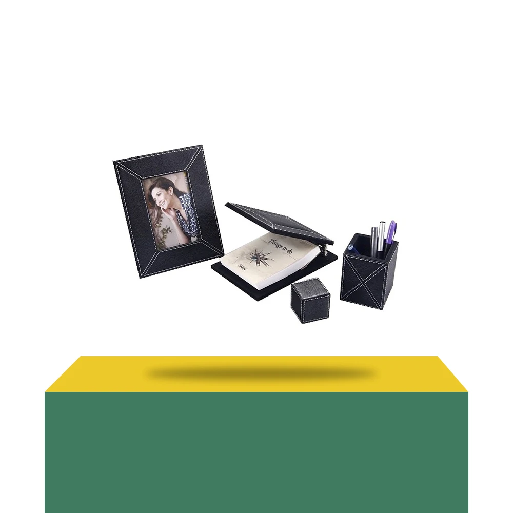 Настольный органайзер для стола и другие аксессуары лучший офисный топ продаж кожаный современный индивидуальный дизайн