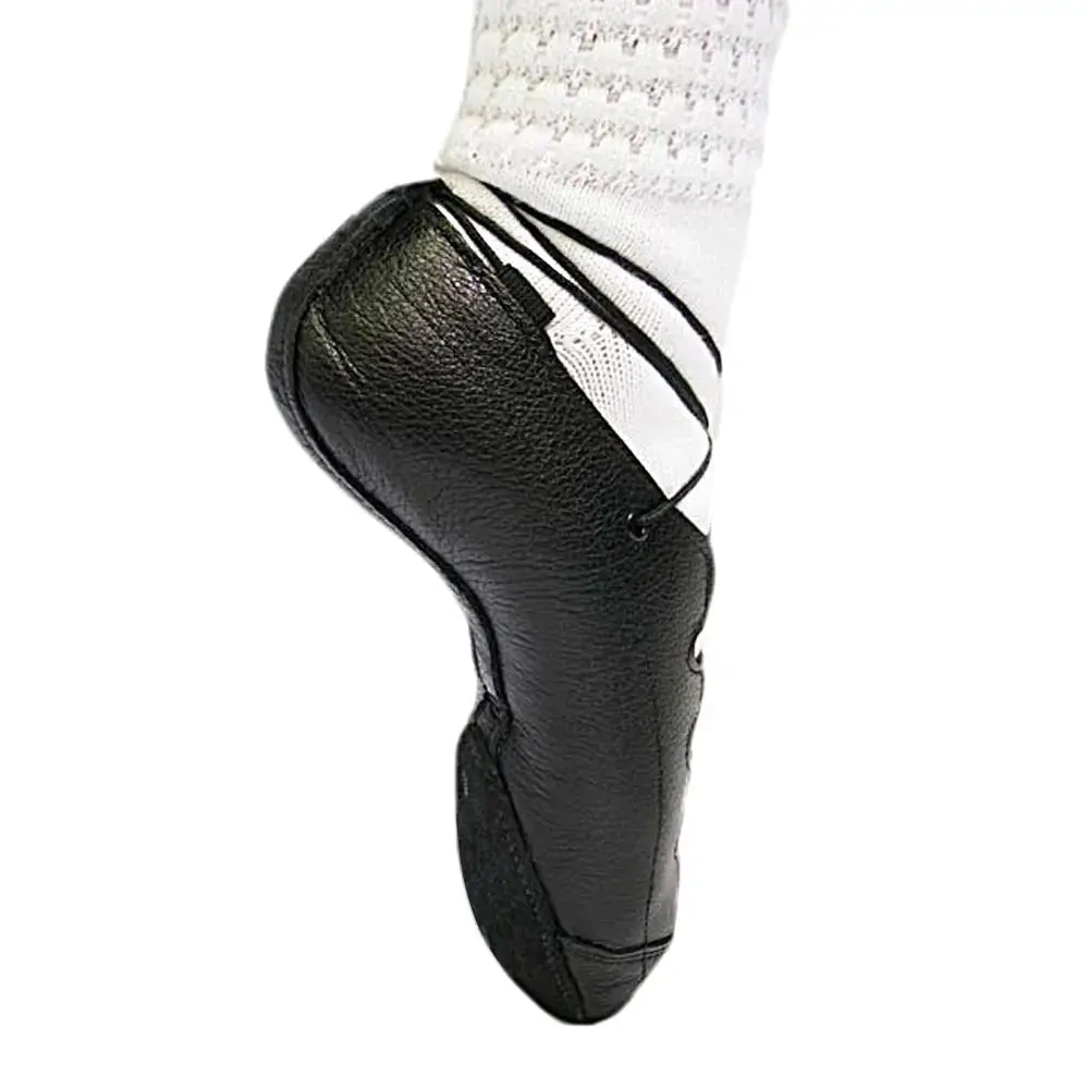 2024 Latest Custom Made High Quality Leather Irish Dance Shoes Women OEM ODM Service Adult Size Canvas Lining Sport Jazz Dance