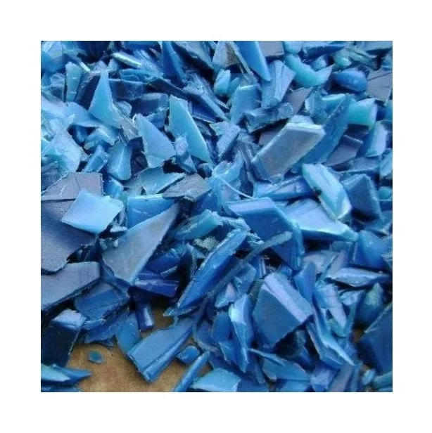 Regrind Hdpe Blue Drum Hdpe Milk Bottle Flakes Scraps White Blue Red