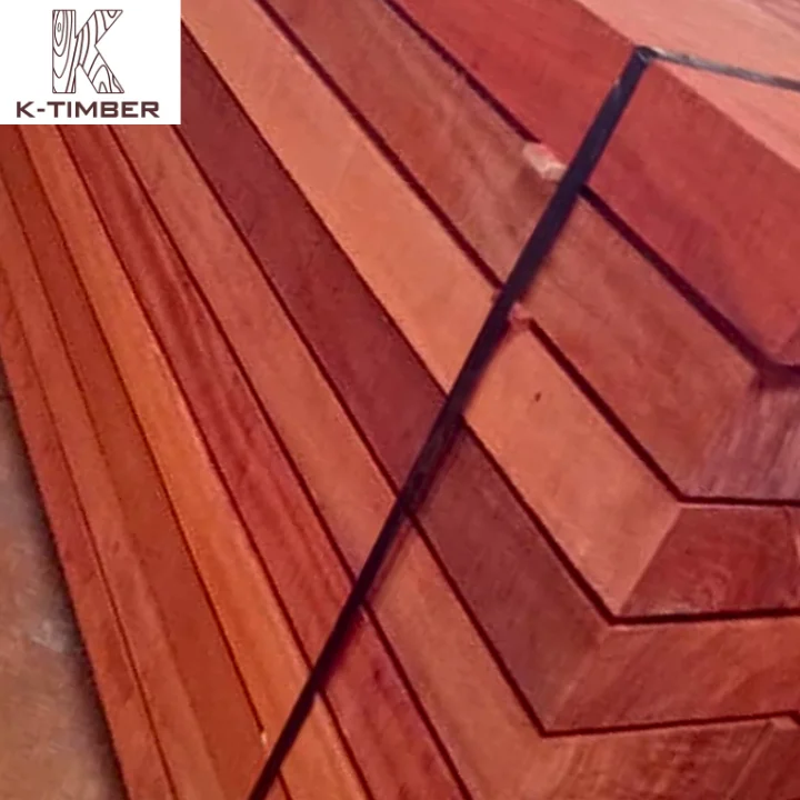 Ktimber African Supplier Padauk Dimensional Lumber Natural Wood Hard