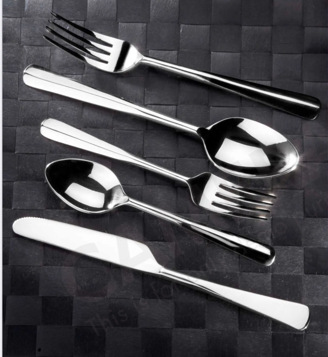 Metal Dinner Cutlery Silver Colored Kitchen Cutlery Includes Forks