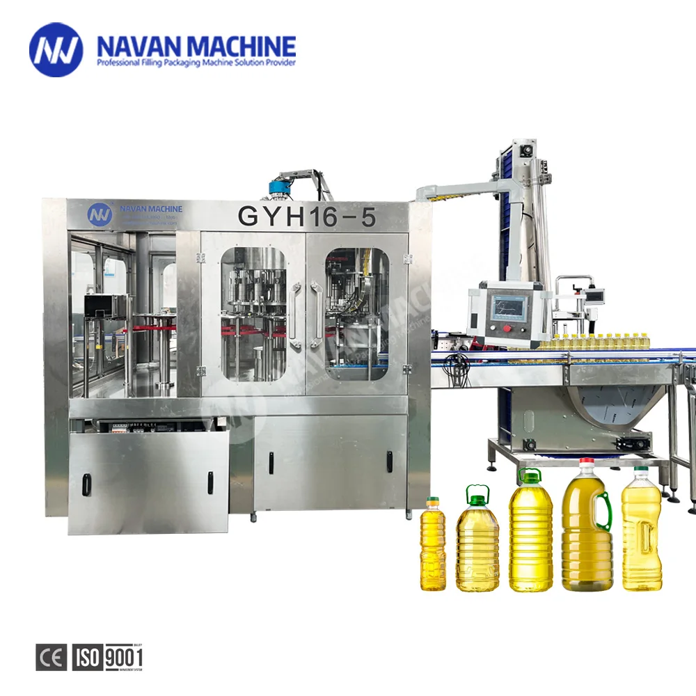 Automatic Oil Bottling Line Palm Vegetable Edible Cooking Oil Filling Machine
