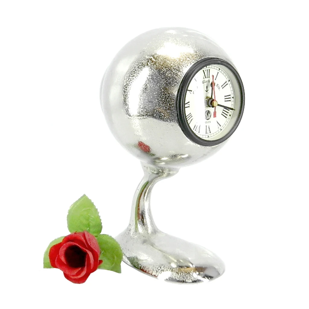 Exquisite Metal Table Clock Newest Design Unique Hexagonal Shape Retro Vintage Metal Table Clock Durable Office Desk Table Clock