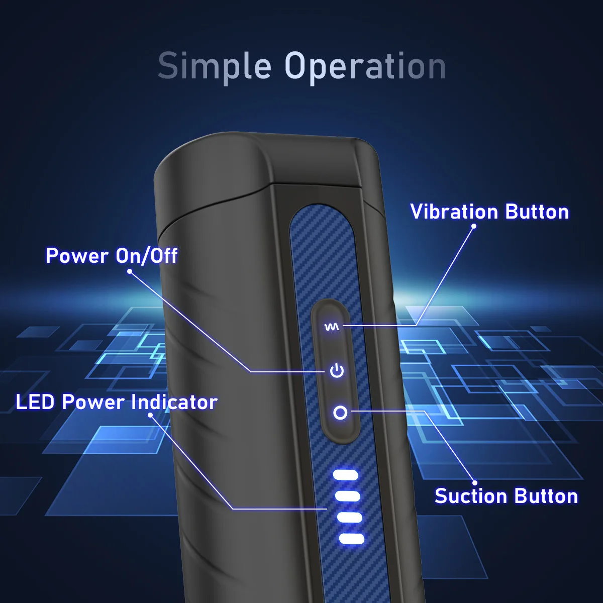 3 Powerful Suction and 4 Vibration Penis Stroker Automatic Vibrating Sucking Electric Masturbator Machines for Men Male Pleasure