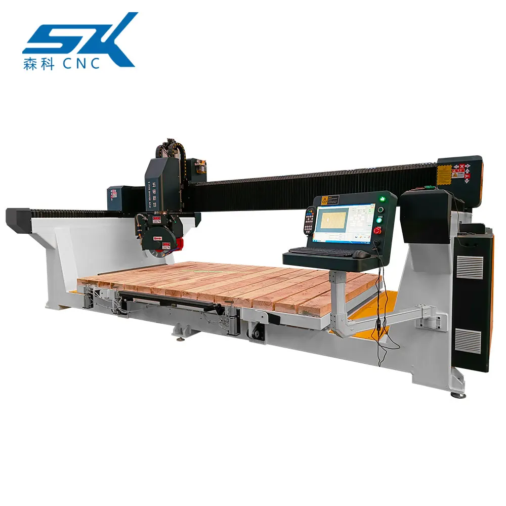 5 Axis 3220 Natural Chain Bridge Saw Stone Black Cutting and Polishing Machines for Laterite