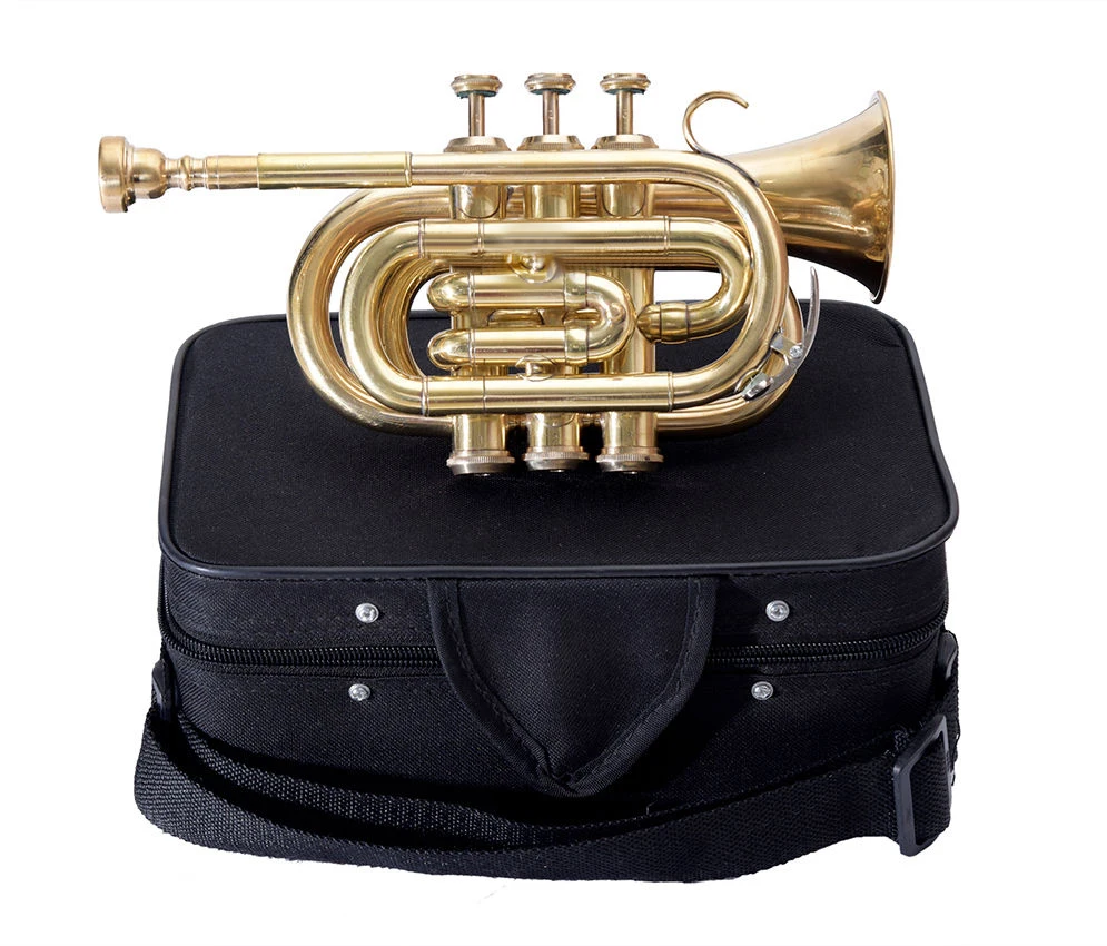 New Arrival Most Famous Trumpet Pocket Brass Musical Instrument