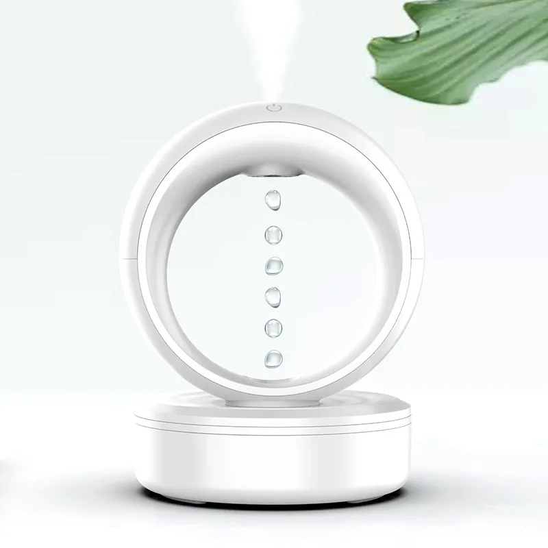 2023 New Product 680ml Anti Gravity Water Drop Humidifier Diffuser Droplet Backflow Usb Small 4344