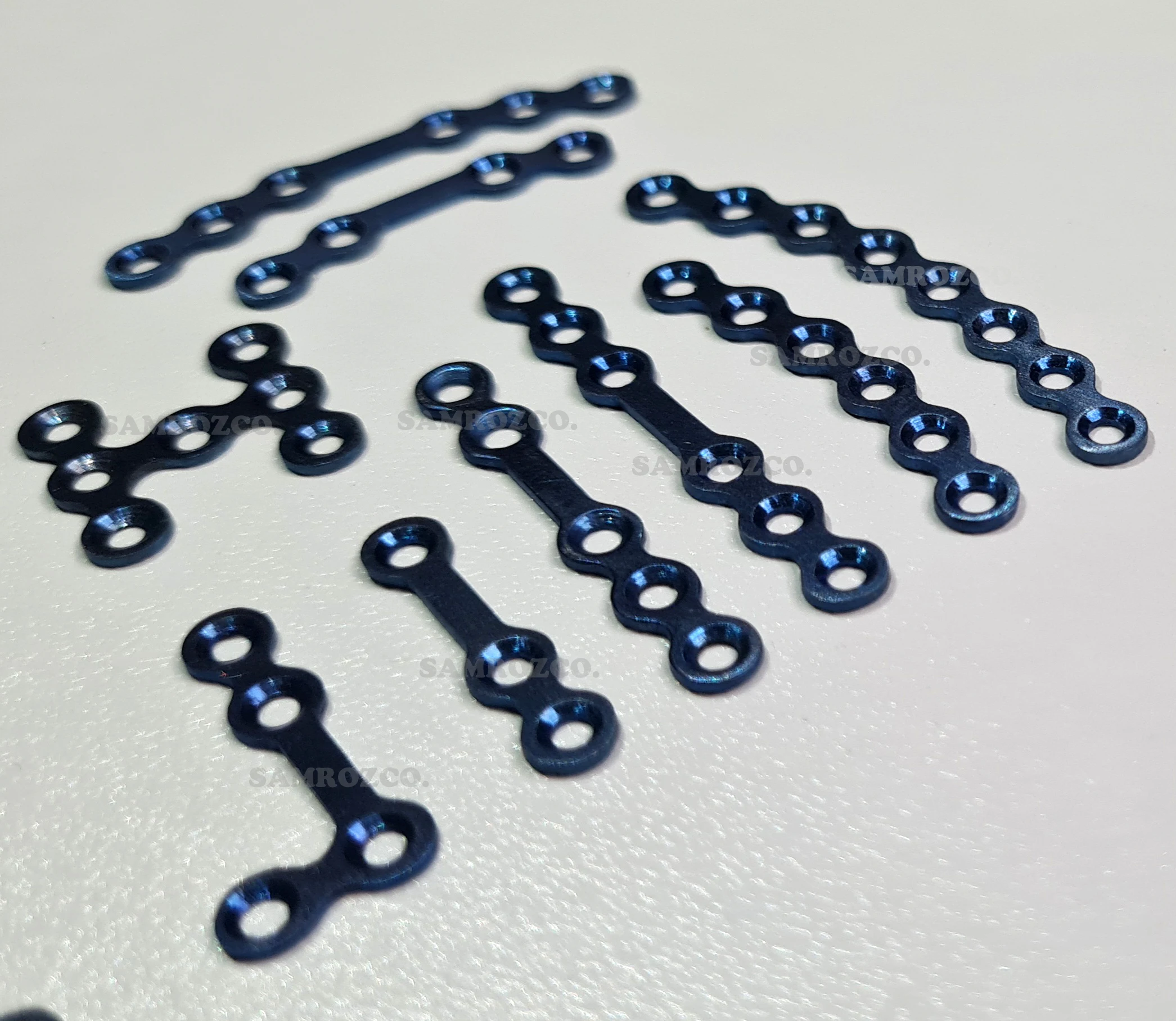 Titanium Angle Reconstruction Mandibular Fixation Bone Plates Left