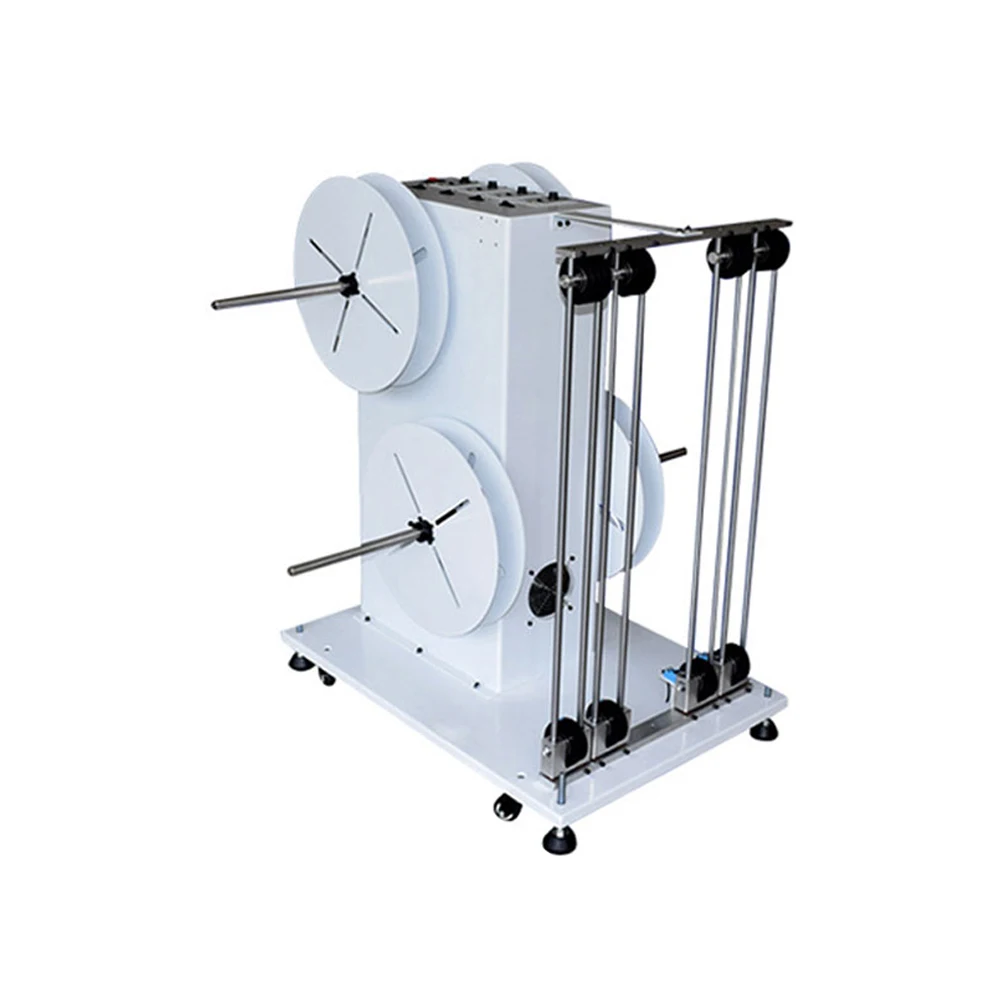 Automatic Flat Cable Reeling Machine Cable Dispenser Four Wires Cable Pulling Machine Loading-bearing 15kg for Each Feeder Reel