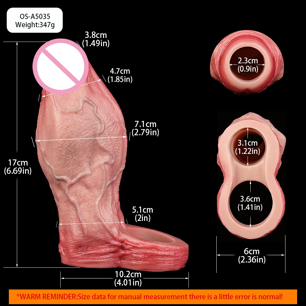 erfahrung penishülle ORALSX Penisverlängerung Silikonhülle Realistische Erfahrung Kondom  Sexspielzeug Penishülle zur Stimulation mit Leuchtenden Farben