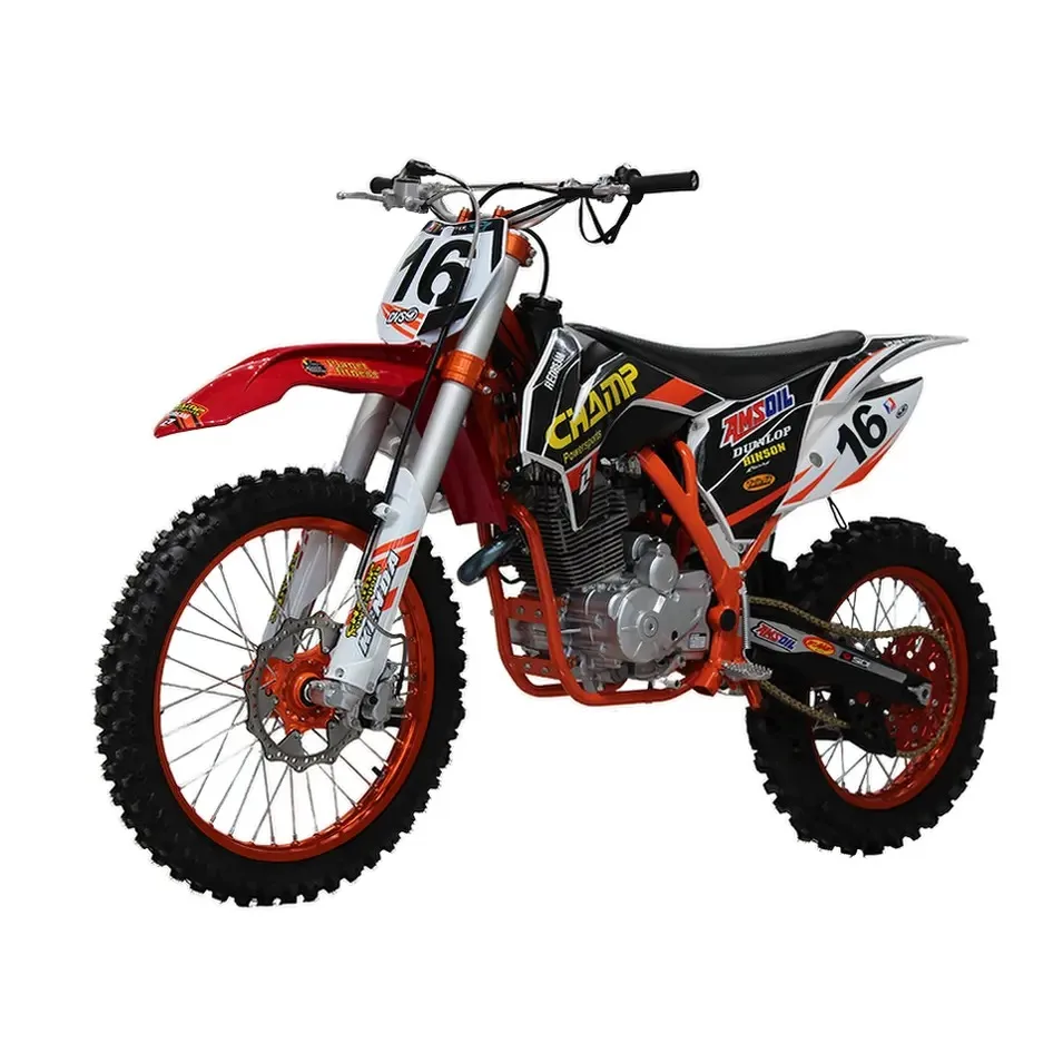 250cc 300cc 2 Stroke Off Road Gasoline Motorcycle Blue Orange Red