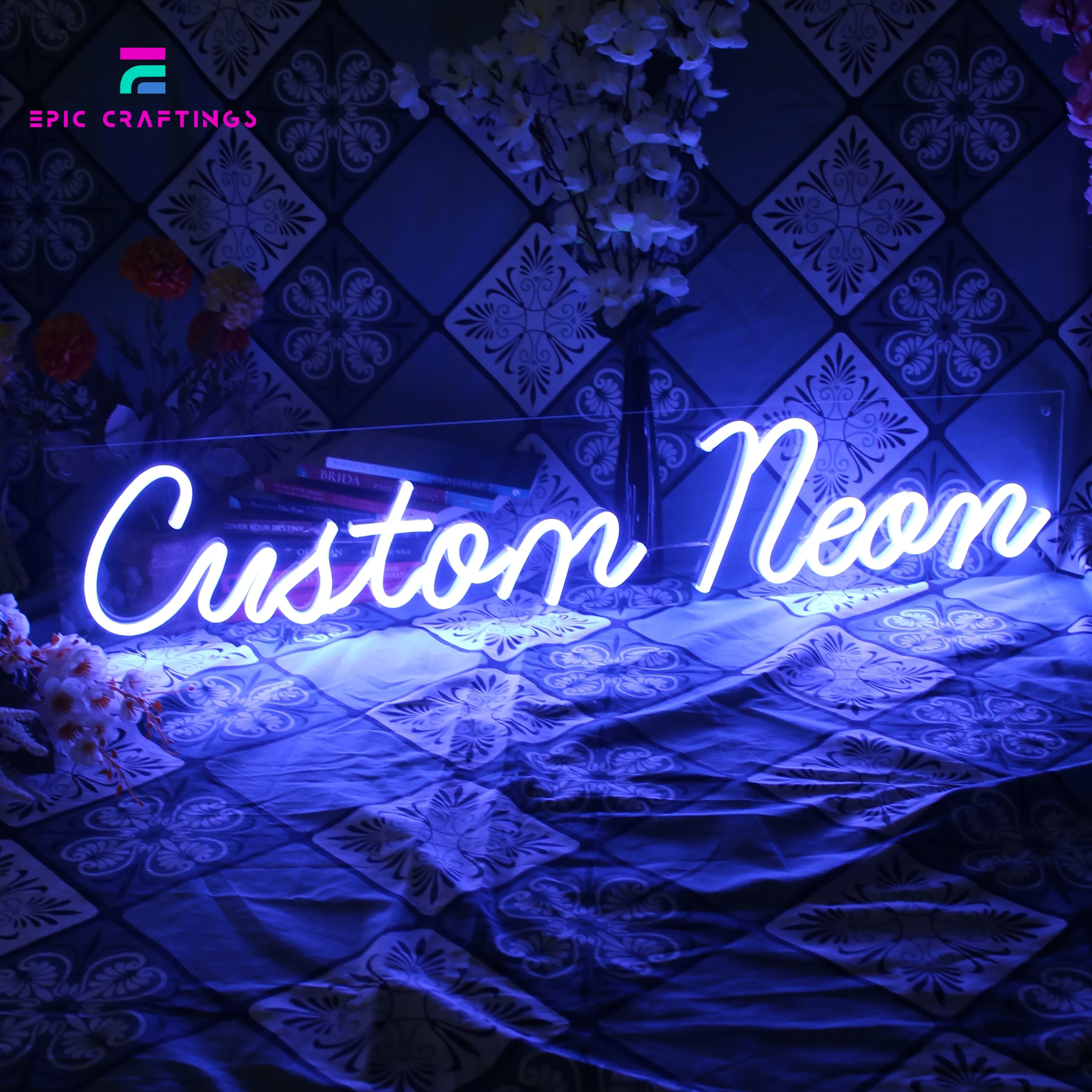 Custom Led Neon Flex Signs For Wedding Birthday Bridal Shower Gaming