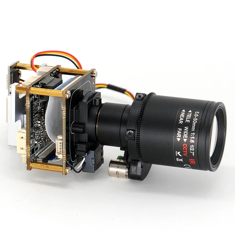 2MP 60fps IP Camera Module Board 5-50mm Motorized Zoom Lens Starvis ...