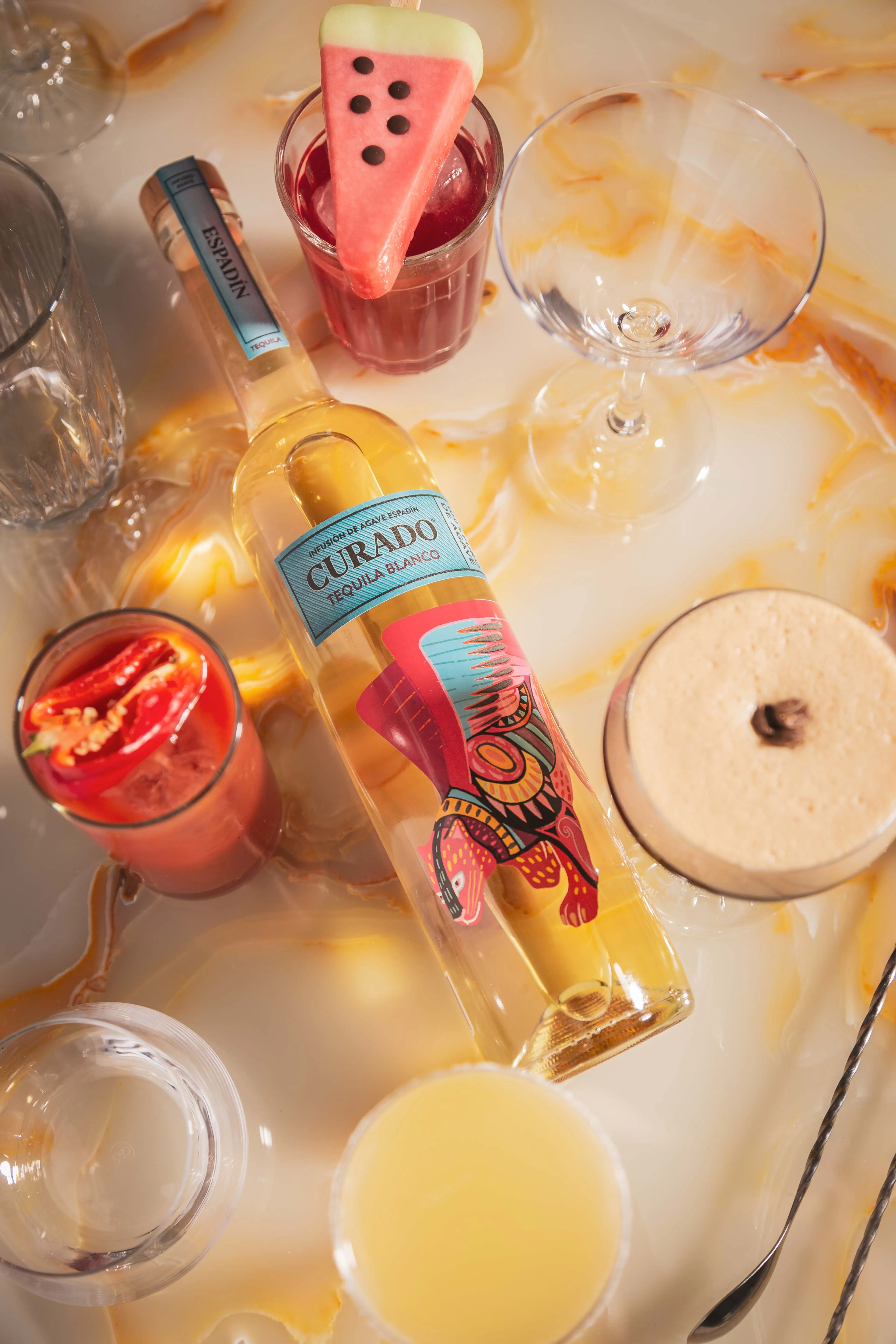 Tequila Curado Espadin 40 Tequila Alcohol Beverage Agave Flavor Drink